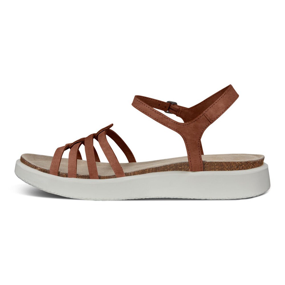 Sandalias Mujer - ECCO Corksphere Strappy - Marrom - XHE026931